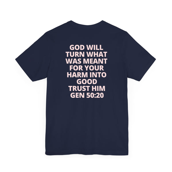 Ballet Pink and Navy II But God Signature Tee