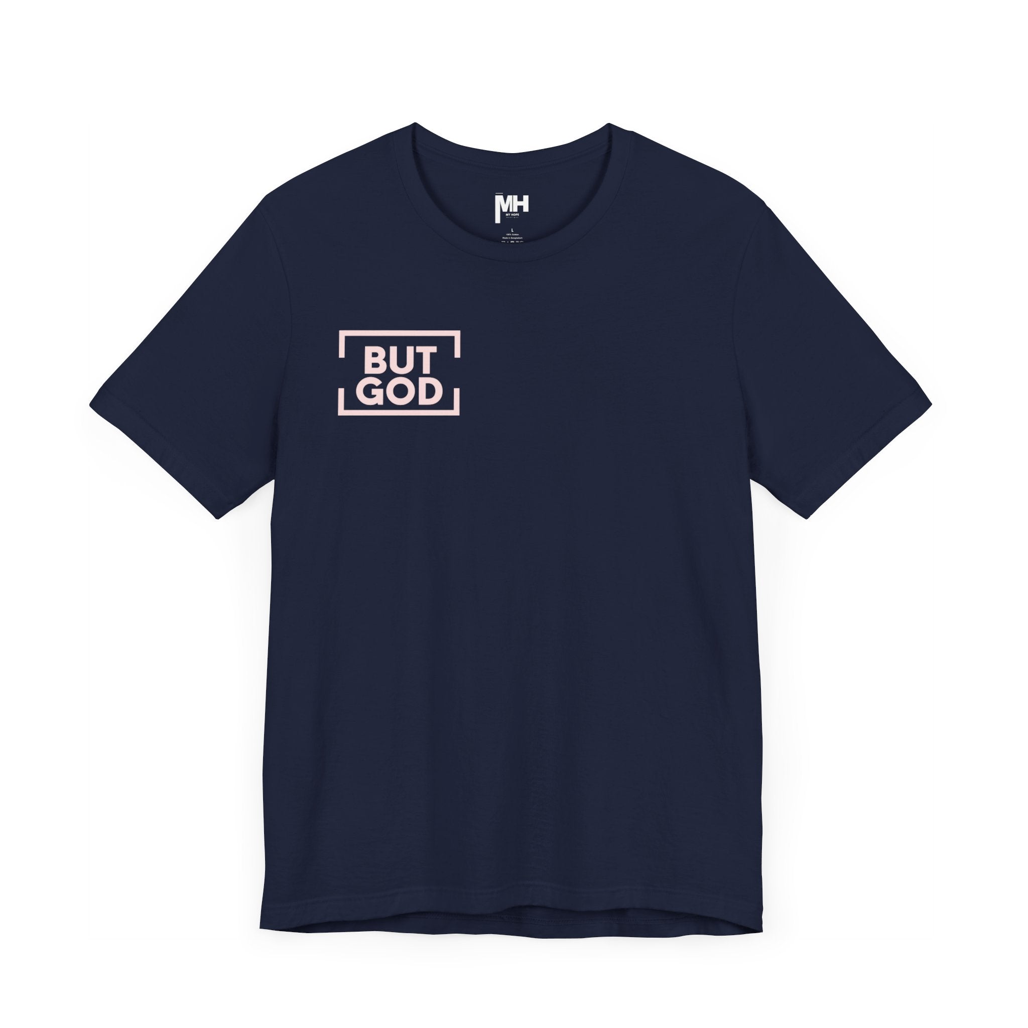 Ballet Pink and Navy II But God Signature Tee