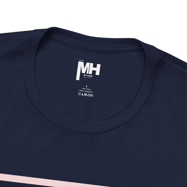 Ballet Pink and Navy But God Signature Tee