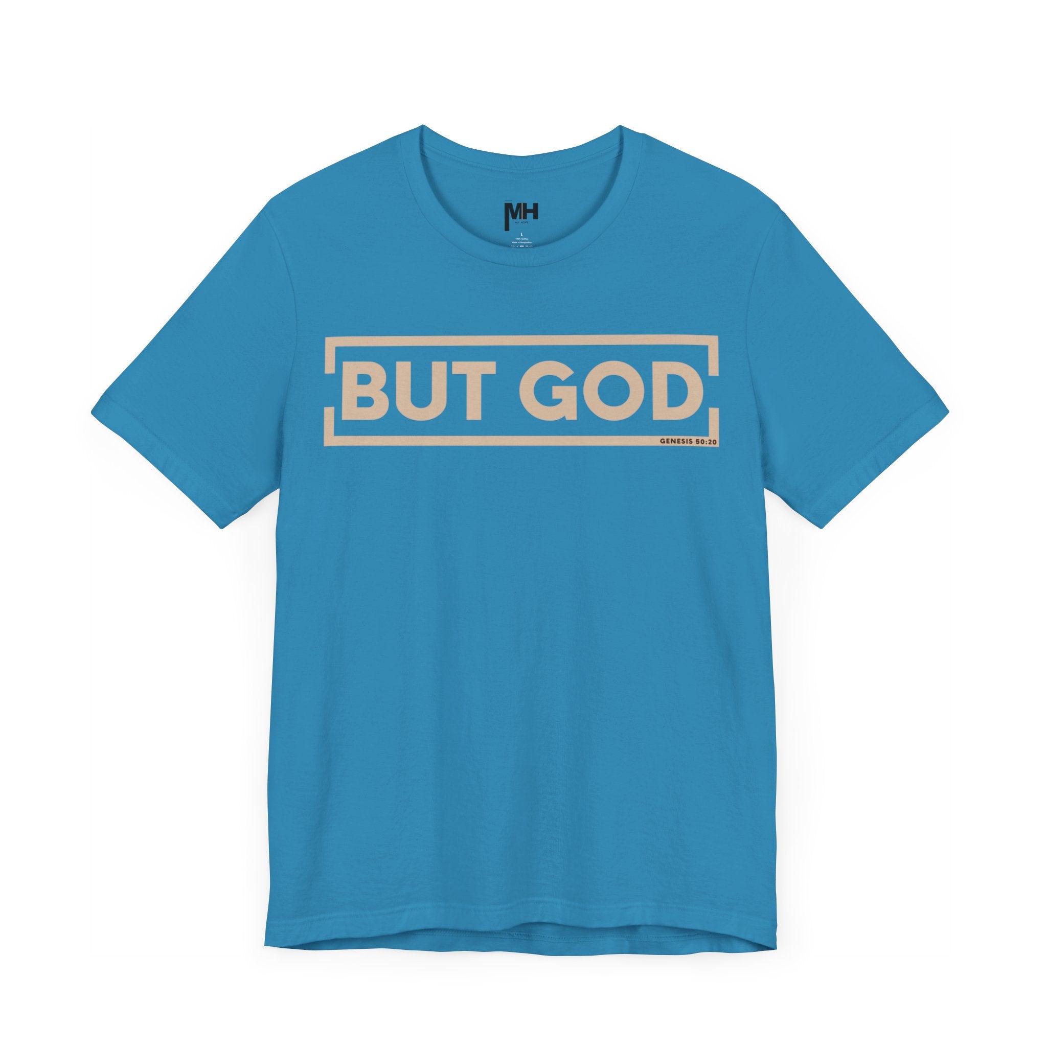 Aqautic Blue But God Signature Tee